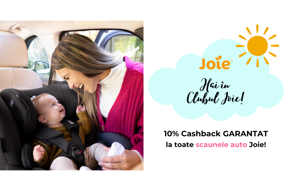 Vacante cu masina? Economisește 10% la Scaunele Auto Joie!