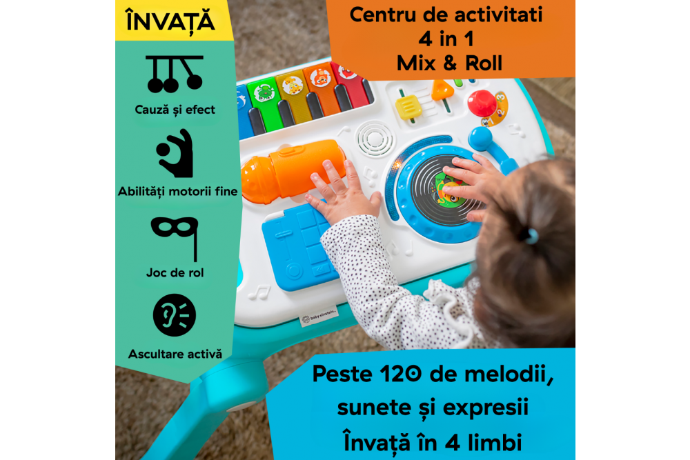 Mix & Roll by Baby Einstein - de la joaca pe burtica la primii pasi