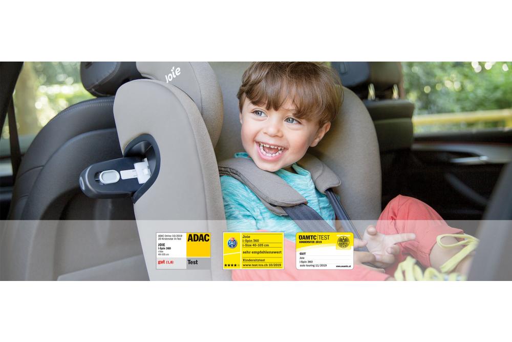 Joie i-Spin 360 a obtinut cel mai bun scor ADAC acordat  vreodata unui scaun auto rotativ