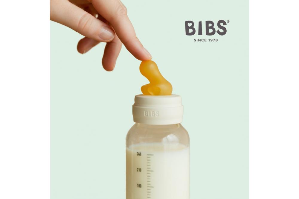Burtici fericite cu biberonul BIBS Anti-colici