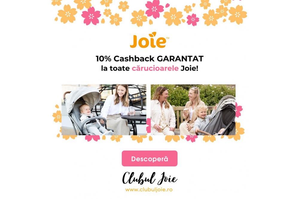 Pregateste-te de Plimbari Fericite cu Joie: 10% Cashback la Achizitionarea Carucioarelor