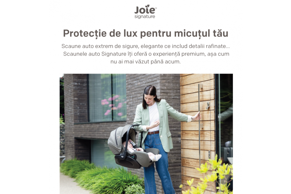 Luxul in siguranta copiilor in masina: scaunele auto Joie Signature 