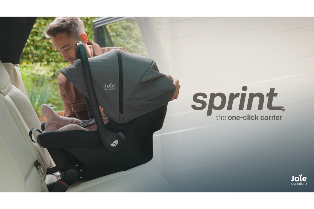 Descopera Joie Sprint: singura scoica auto din gama Joie cu conectori ISOFIX integrati, ideala pentru parintii activi!