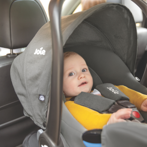 Joie - Scoica auto i-Snug 2 cu tetiera reglabila, 40-75 cm, Fern, testata ADAC si certificata R129