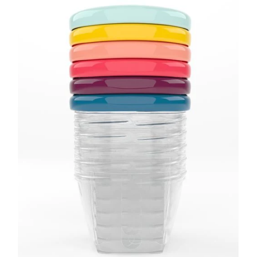 Babymoov - Set 6 recipiente pentru pastrarea hranei, 180 ml